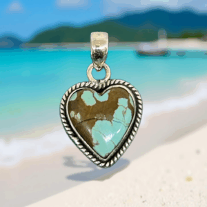 Sterling Silver Rare Turquoise Pendant