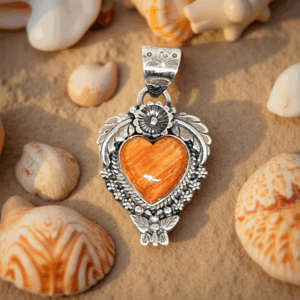 Radiant Heart Spiny Oyster Pendant