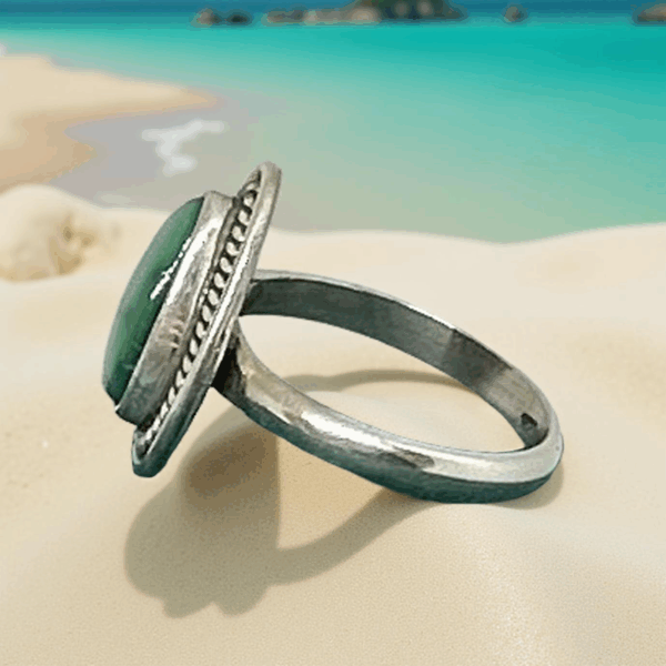 Palomino Turquoise Teardrop Ring – Size 6 - Image 2