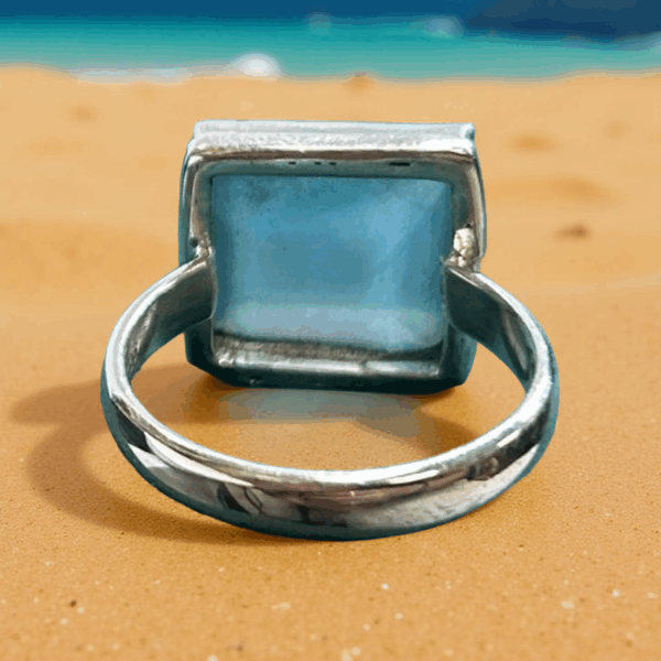 Northern Lights Ring – Sterling Silver & Aurora Opal (Size 8.5) - Image 4